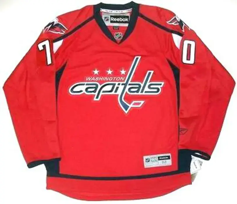 BRADEN HOLTBY Washington Capitals 2014 REEBOK Throwback NHL Hockey Jersey