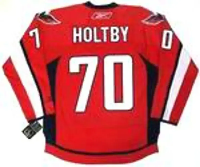 BRADEN HOLTBY Washington Capitals 2014 REEBOK Throwback NHL Hockey Jersey 