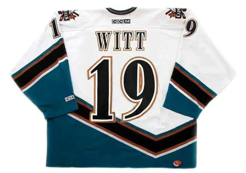 BRENDAN WITT Washington Capitals 2001 Home CCM NHL Vintage Throwback Jersey 