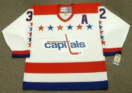 DALE HUNTER Washington Capitals 1990 Home CCM NHL Vintage Throwback Jersey