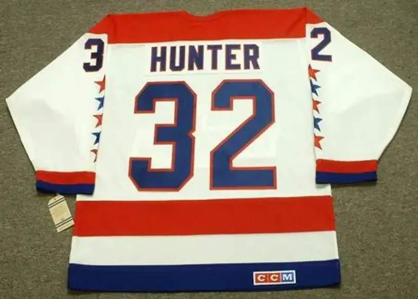 DALE HUNTER Washington Capitals 1990 Home CCM NHL Vintage Throwback Jersey 