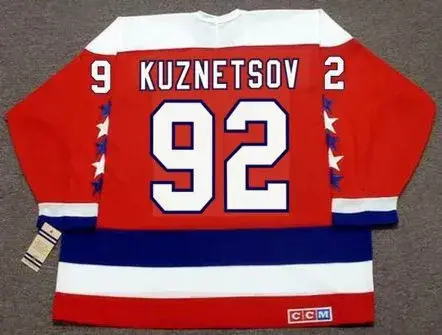 EVGENY KUZNETSOV Washington Capitals CCM Vintage Throwback Home NHL Jersey 