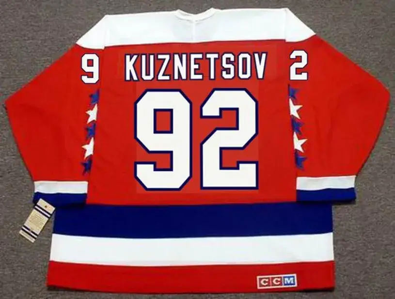 EVGENY KUZNETSOV Washington Capitals CCM Vintage Throwback Home NHL Jersey 