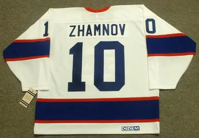 ALEX ZHAMNOV Winnipeg Jets 1993 CCM Vintage Throwback Home NHL Hockey Jersey 