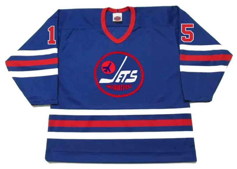 ANDERS HEDBERG Winnipeg Jets 1974 WHA Throwback Hockey Jersey