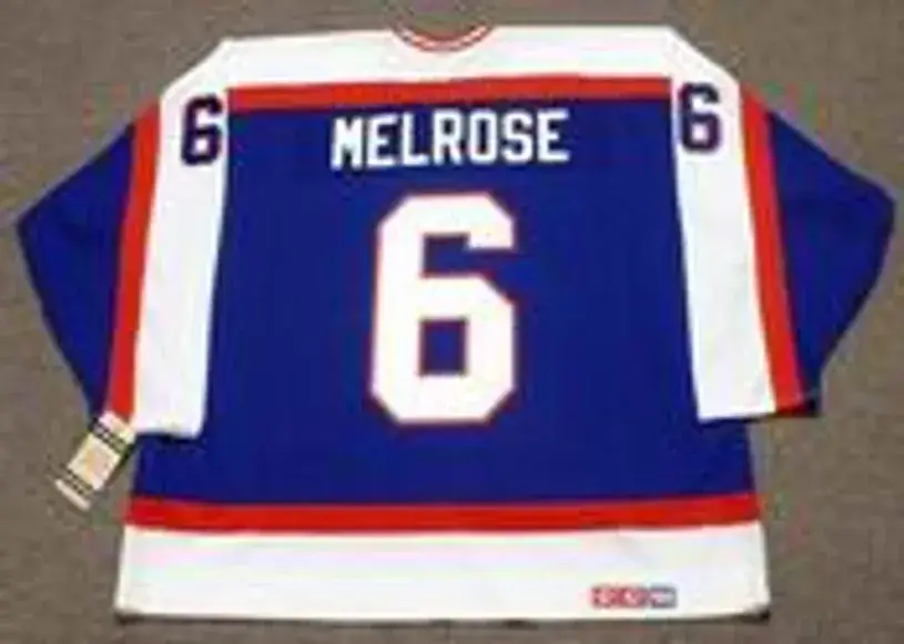 BARRY MELROSE Winnipeg Jets 1979 Away CCM NHL Vintage Throwback Jersey 