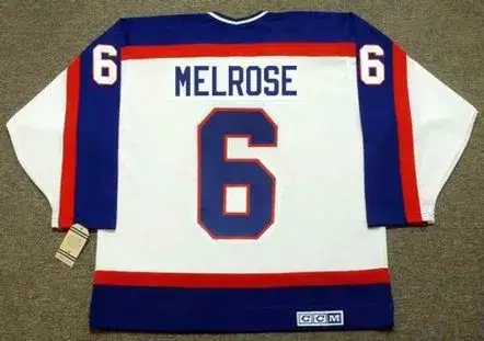 BARRY MELROSE Winnipeg Jets 1979 Home CCM NHL Vintage Throwback Jersey 
