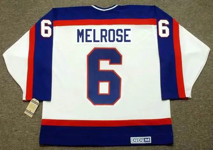 BARRY MELROSE Winnipeg Jets 1979 Home CCM NHL Vintage Throwback Jersey 