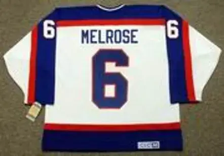 BARRY MELROSE Winnipeg Jets 1979 Home CCM NHL Vintage Throwback Jersey 