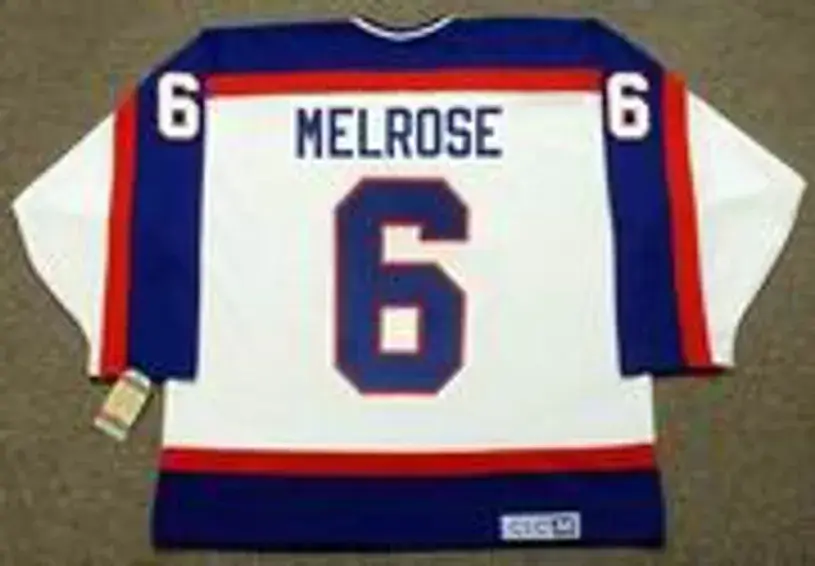 BARRY MELROSE Winnipeg Jets 1979 Home CCM NHL Vintage Throwback Jersey 