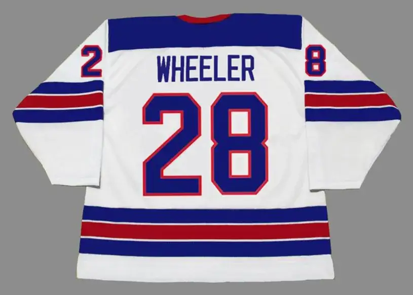 BLAKE WHEELER 2014 USA Nike Olympic Throwback Hockey Jersey 