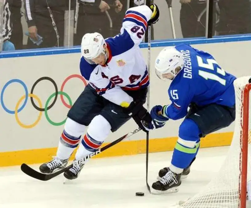 BLAKE WHEELER 2014 USA Nike Olympic Throwback Hockey Jersey 