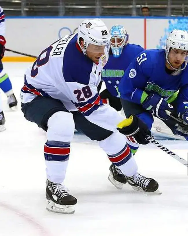 BLAKE WHEELER 2014 USA Nike Olympic Throwback Hockey Jersey 