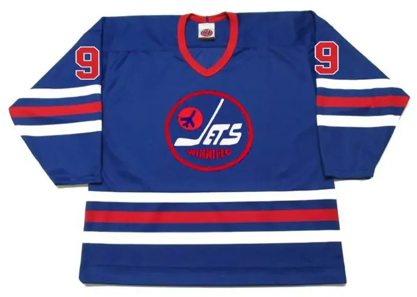 BOBBY HULL Winnipeg Jets 1974 WHA Hockey Throwback Jersey