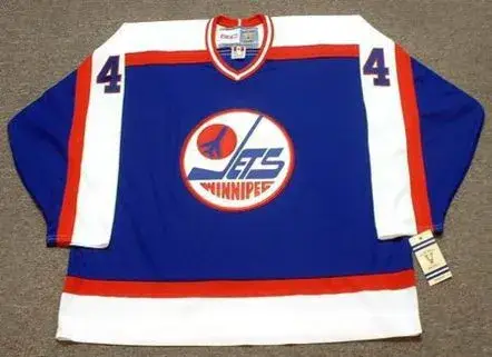 DAVE BABYCH Winnipeg Jets 1982 CCM Vintage Throwback NHL Hockey Jersey