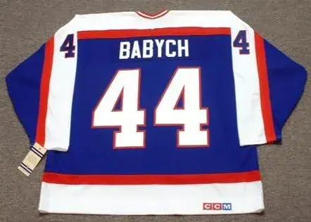 DAVE BABYCH Winnipeg Jets 1982 CCM Vintage Throwback NHL Hockey Jersey 