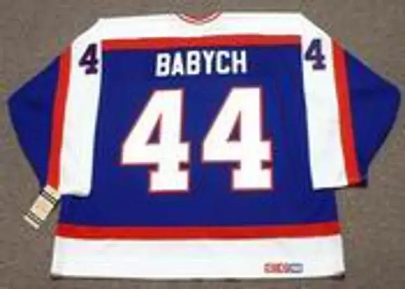 DAVE BABYCH Winnipeg Jets 1982 CCM Vintage Throwback NHL Hockey Jersey 
