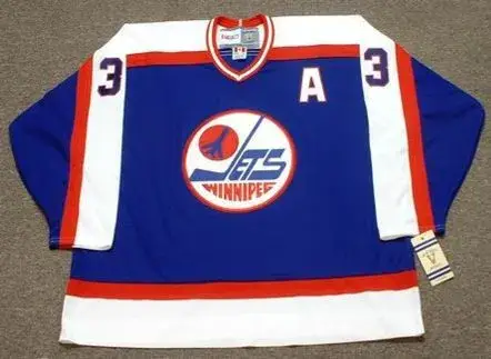 DUSTIN BYFUGLIEN Winnipeg Jets 1980’s CCM Vintage Throwback NHL Hockey Jersey