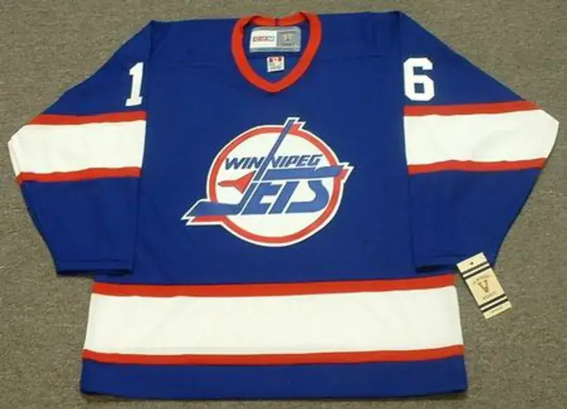 ED OLCZYK Winnipeg Jets 1995 CCM Vintage Throwback Away NHL Hockey Jersey