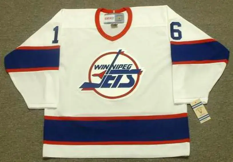 ED OLCZYK Winnipeg Jets 1995 CCM Vintage Throwback Home NHL Hockey Jersey