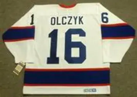 ED OLCZYK Winnipeg Jets 1995 CCM Vintage Throwback Home NHL Hockey Jersey 
