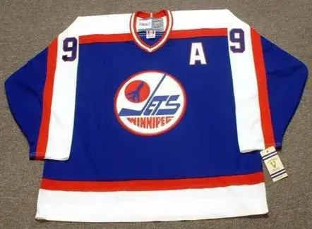 EVANDER KANE Winnipeg Jets 1980’s CCM Vintage Throwback NHL Hockey Jersey