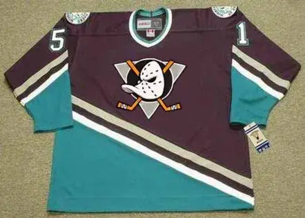 RYAN GETZLAF Anaheim Mighty Ducks 2005 Home CCM NHL Vintage Throwback Jersey