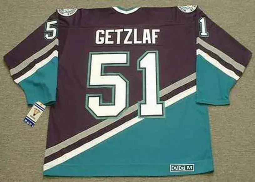 RYAN GETZLAF Anaheim Mighty Ducks 2005 Home CCM NHL Vintage Throwback Jersey 