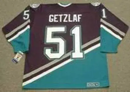 RYAN GETZLAF Anaheim Mighty Ducks 2005 Home CCM NHL Vintage Throwback Jersey 
