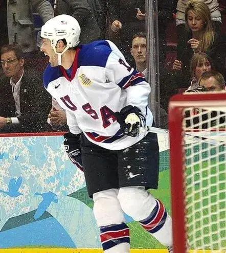 RYAN KESLER 2010 USA Nike Olympic Throwback Hockey Jersey 