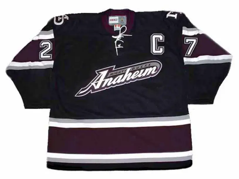SCOTT NIEDERMAYER Anaheim Mighty Ducks 2005 CCM Throwback Alternate NHL Jersey