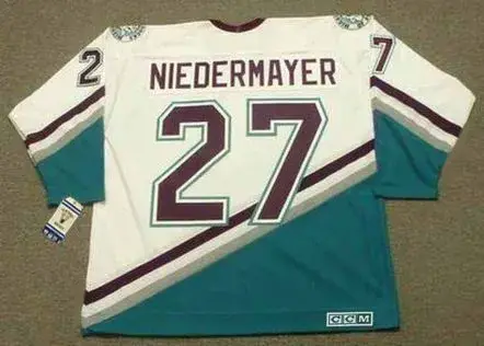 SCOTT NIEDERMAYER Anaheim Mighty Ducks 2006 Away CCM NHL Vintage Throwback Jersey 
