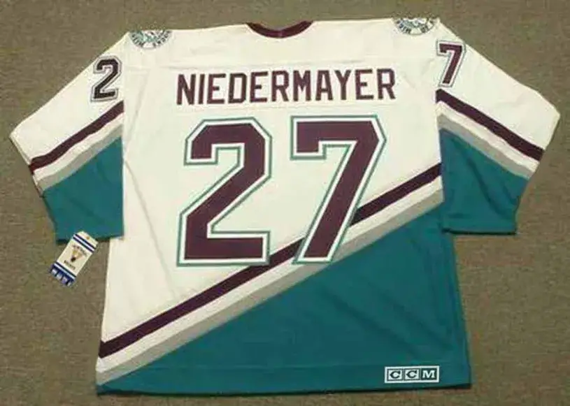 SCOTT NIEDERMAYER Anaheim Mighty Ducks 2006 Away CCM NHL Vintage Throwback Jersey 