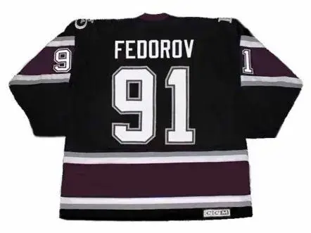 SERGEI FEDOROV Anaheim Mighty Ducks 2005 CCM Throwback Alternate NHL Jersey 