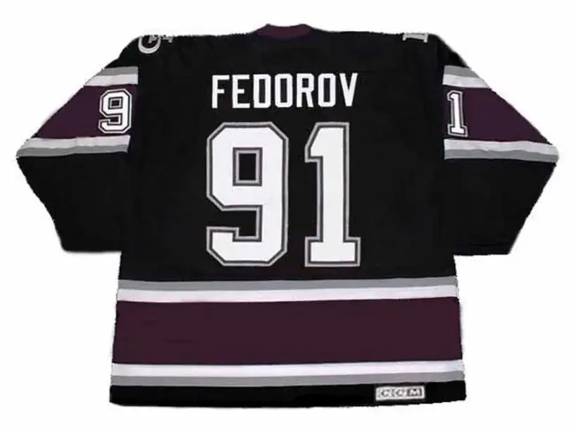 SERGEI FEDOROV Anaheim Mighty Ducks 2005 CCM Throwback Alternate NHL Jersey 