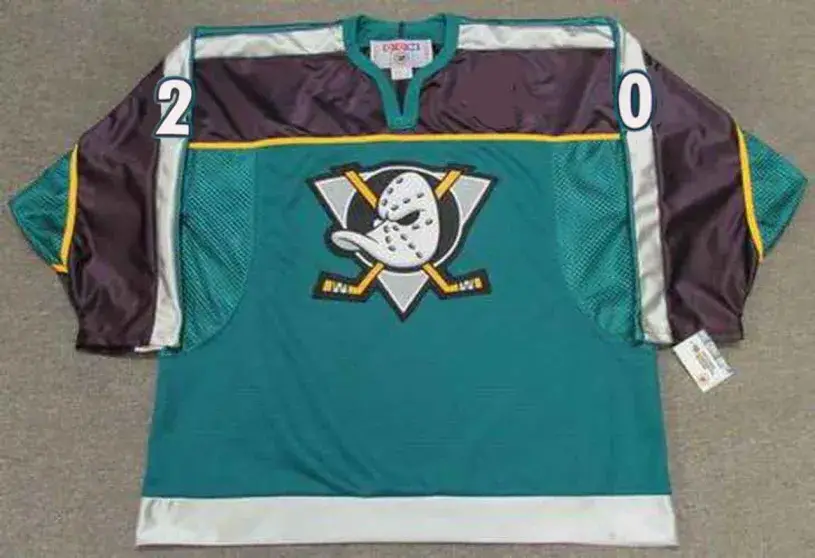 STEVE RUCCHIN Anaheim Mighty Ducks 1997 Alternate CCM NHL Throwback Jersey