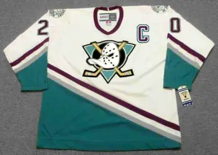 STEVE RUCCHIN Anaheim Mighty Ducks 2004 Away CCM NHL Vintage Throwback Jersey