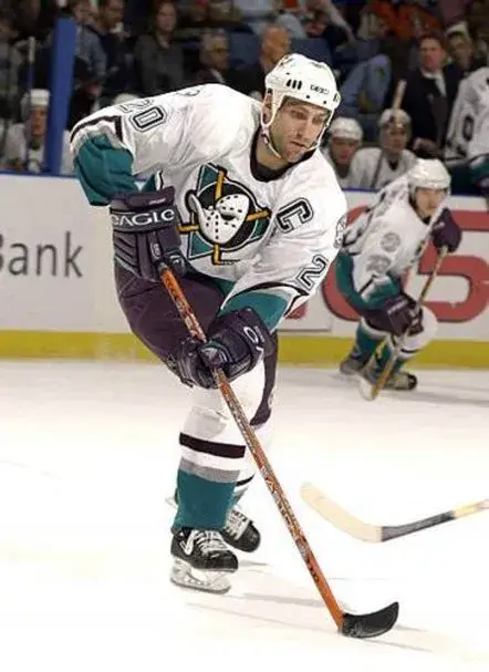 STEVE RUCCHIN Anaheim Mighty Ducks 2004 Away CCM NHL Vintage Throwback Jersey 