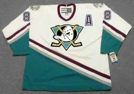 TEEMU SELANNE Anaheim Mighty Ducks 1997 Home CCM NHL Vintage Throwback Jersey