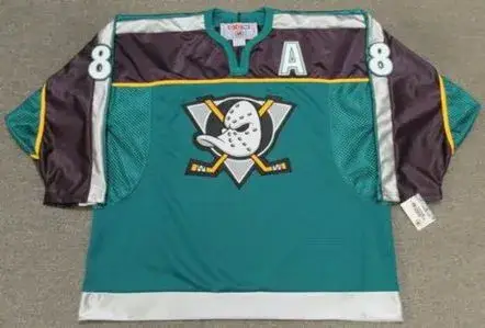 TEEMU SELANNE Anaheim Mighty Ducks 1998 CCM Throwback Alternate NHL Jersey