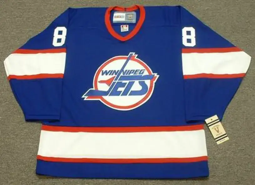 TEEMU SELANNE Winnipeg Jets 1994 Away CCM Vintage Throwback NHL Hockey Jersey
