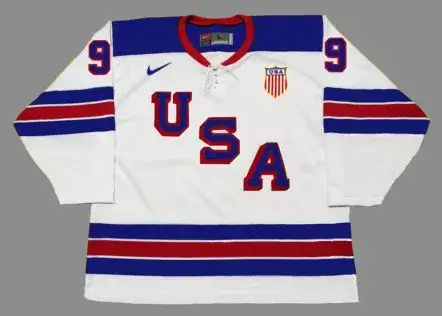 TREVOR ZEGRAS 2020 USA Nike Throwback Hockey Jersey