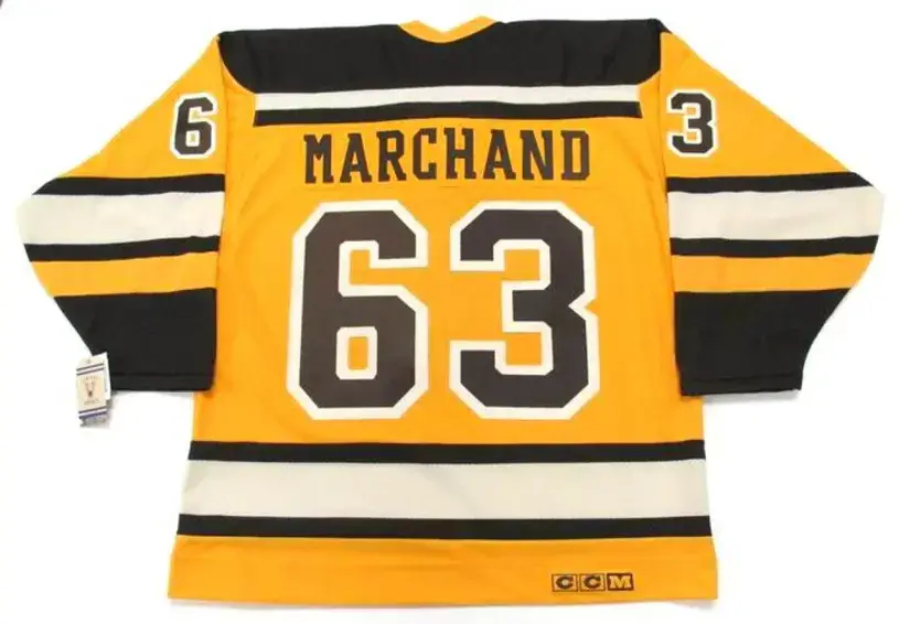 BRAD MARCHAND Boston Bruins 2010 CCM Vintage “Winter Classic” NHL Hockey Jersey 