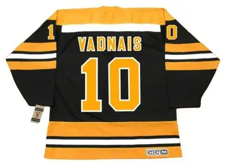 CAROL VADNAIS Boston Bruins 1974 CCM Vintage Throwback NHL Hockey Jersey 