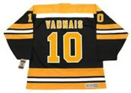 CAROL VADNAIS Boston Bruins 1974 CCM Vintage Throwback NHL Hockey Jersey 