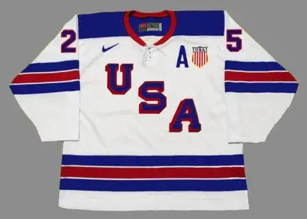 CHARLIE McAVOY 2016 USA Nike Throwback Hockey Jersey