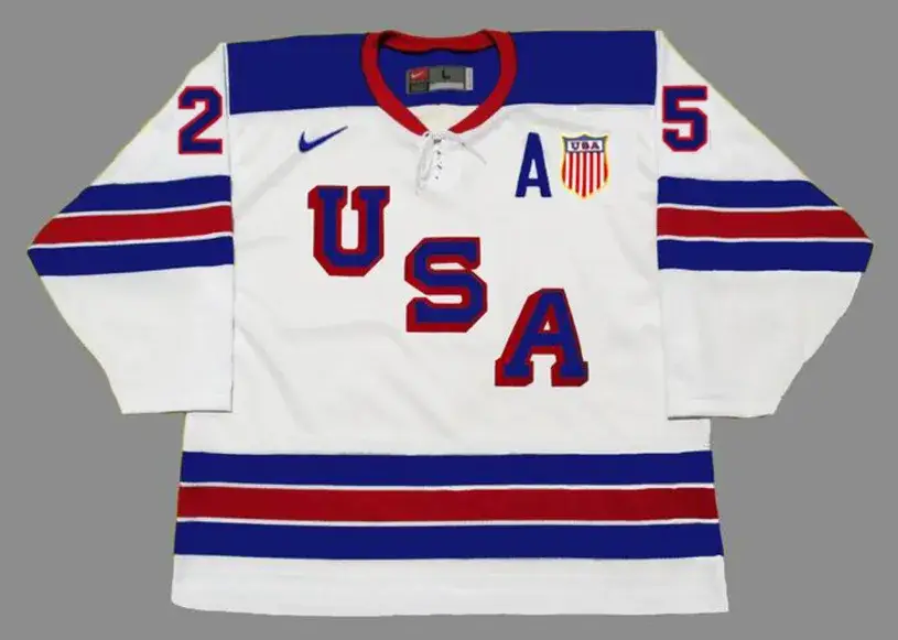 CHARLIE McAVOY 2016 USA Nike Throwback Hockey Jersey