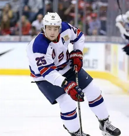 CHARLIE McAVOY 2016 USA Nike Throwback Hockey Jersey 