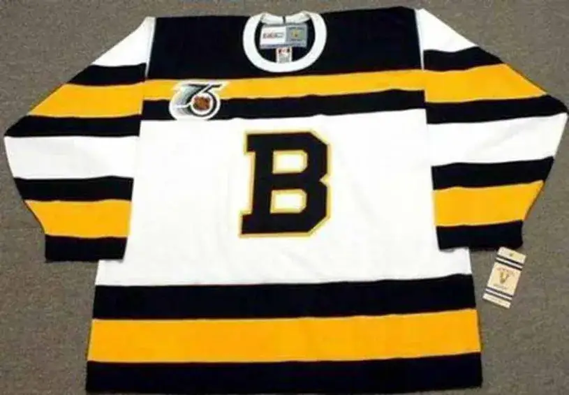 CHRIS NILAN Boston Bruins 1992 CCM Vintage Throwback Home NHL Hockey Jersey