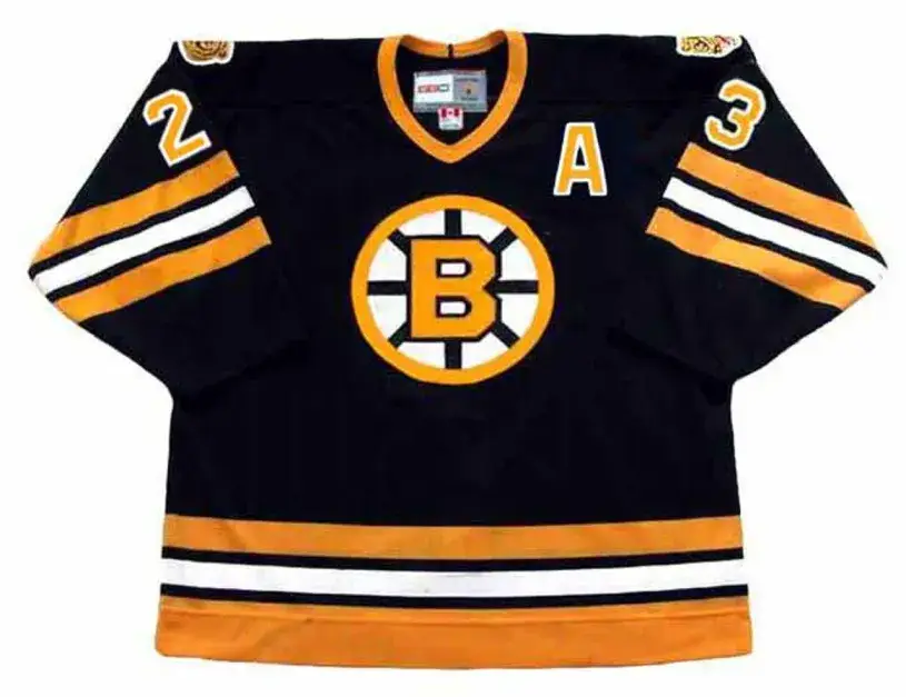 CRAIG JANNEY Boston Bruins 1990 Away CCM Vintage Throwback NHL Hockey Jersey